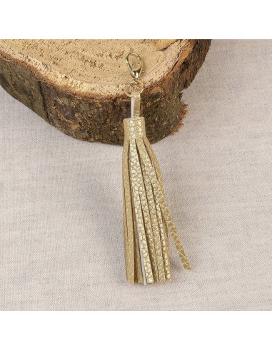Pompom com fecho - Ouro