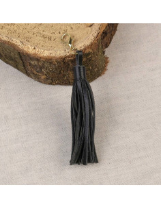 Pompom com fecho - Preto