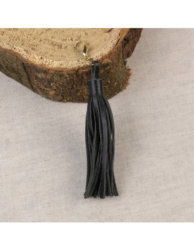 Pompom com fecho - Preto