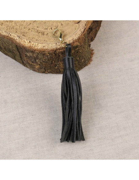Pompom com fecho - Preto