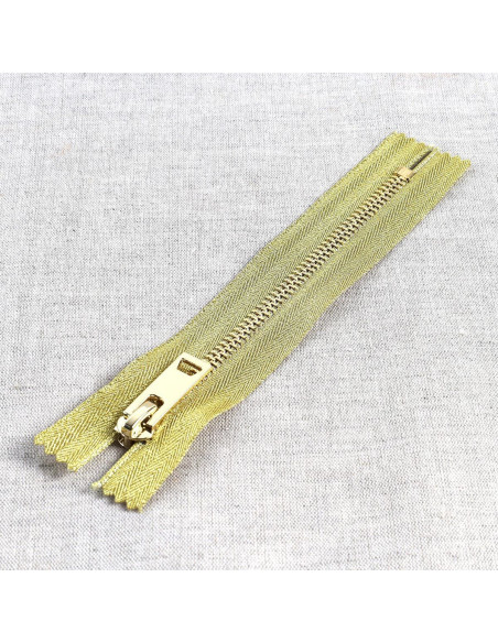 Fecho de metal lurex - Ouro