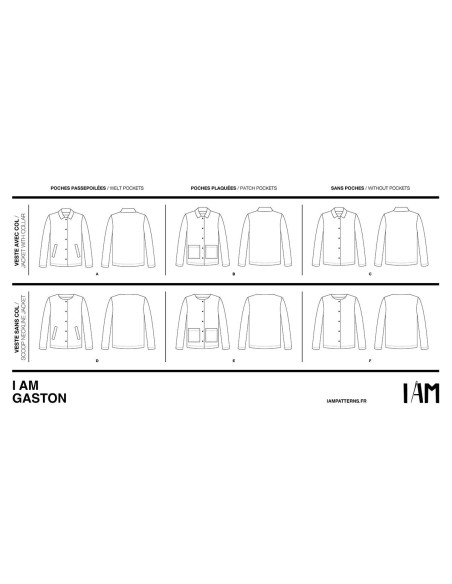 Padrão de colete Gaston - I am patterns