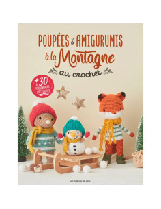 Livro bonecas & amigurumis na montanha em crochê