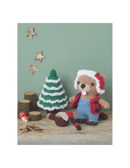 Livro bonecas & amigurumis na montanha em crochê