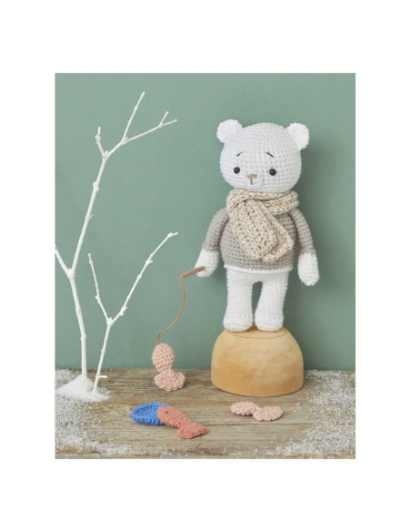 Livro bonecas & amigurumis na montanha em crochê