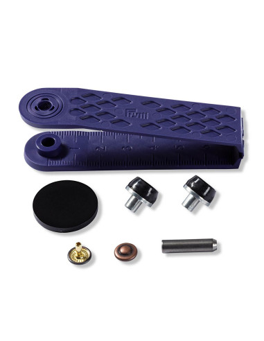 Caixa de 24 rebites de 9 mm com ferramenta - Bronze e Cobre
