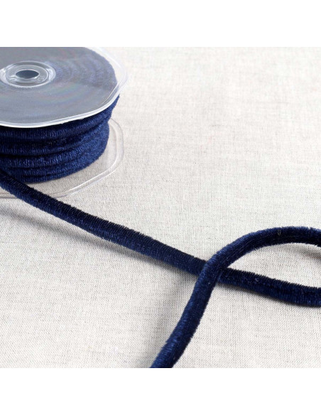 Cordão de veludo - Azul marinho