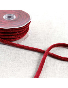 Cordão de veludo - Vermelho escuro