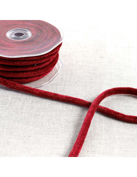 Cordão de veludo - Vermelho escuro