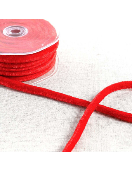 Cordão de veludo - Vermelho