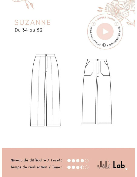 Molde de calça Suzanne - Joli Lab