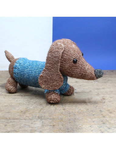Kit de tricô - Ria o dachshund