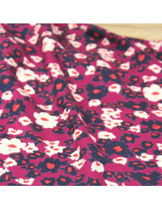 Tecido sarja de viscose Carlota rosa magenta - Églantine & Zoé