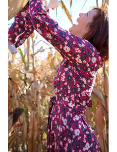 Tecido sarja de viscose Carlota rosa magenta - Églantine & Zoé 2
