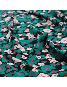 Tecido sarja de viscose Carlota preto alcaçuz - Églantine & Zoé