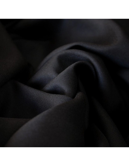 Tecido sarja de viscose preto alcaçuz - Églantine & Zoé