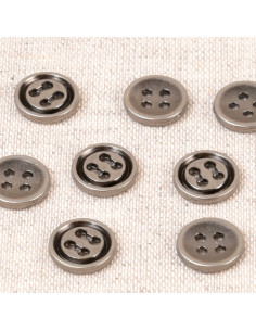 Botão de metal 10 mm - Cano de fuzil