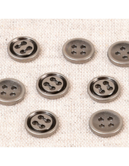 Botão de metal 10 mm - Cano de fuzil