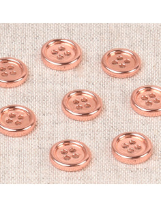 Botão Sarah metal - Ouro rosa