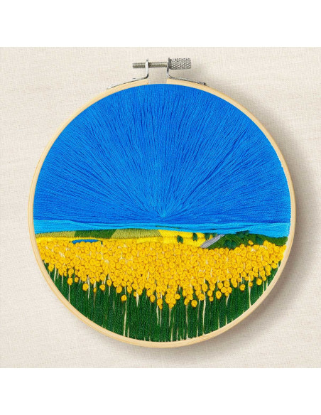 Kit de bordado - Campos de girassóis