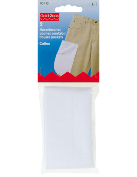 Conjunto de 2 bolsos completos de calça para costurar