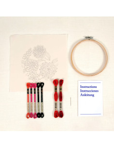 Kit de bordado - Dálias 2