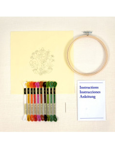 Kit de bordado - Jardim mediterrâneo 2