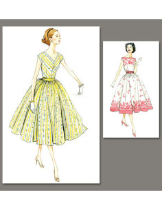 Molde de vestido Vintage 1957 - Vogue 8789