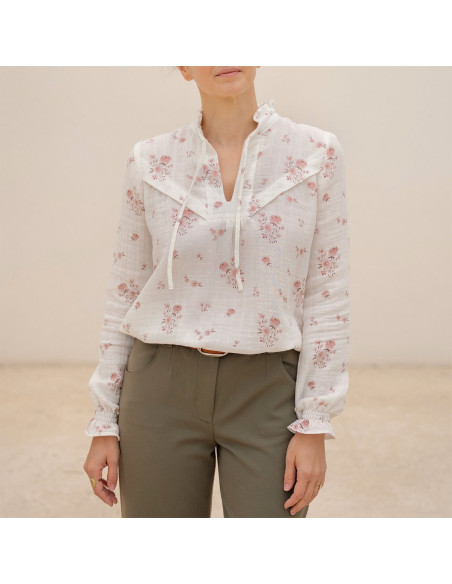 Padrão de blusa Glam decote fendido - Anna Rose patterns