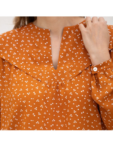 Padrão de blusa Glam decote fendido - Anna Rose patterns
