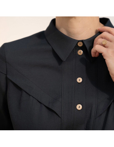 Padrão de blusa Glam abotoada - Anna Rose patterns