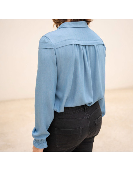 Padrão de blusa Glam abotoada - Anna Rose patterns