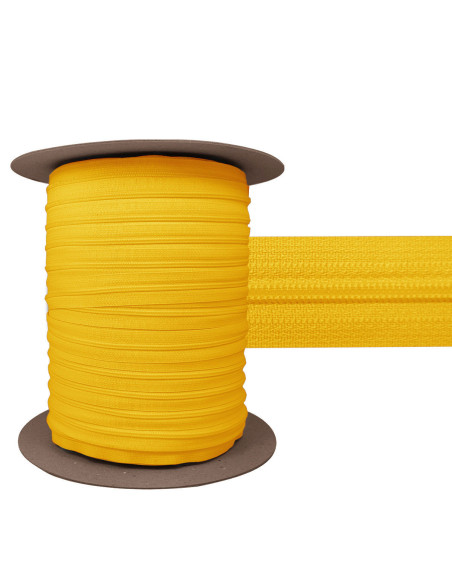 Fecho de nylon 3 mm YKK - Amarelo