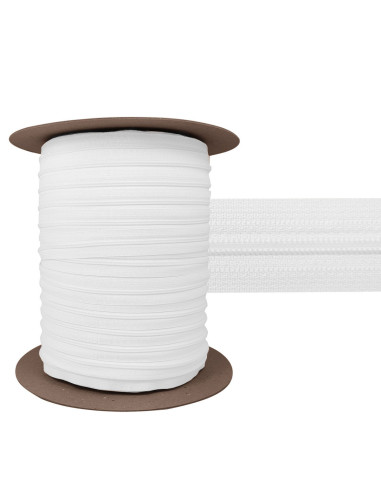 Fecho de nylon 3 mm YKK - Branco