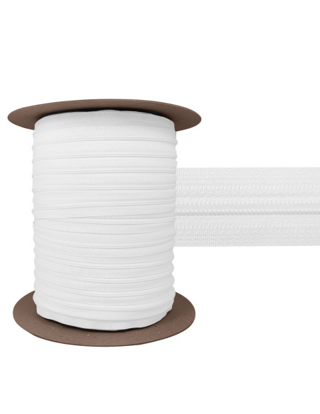 Fecho de nylon 3 mm YKK - Branco