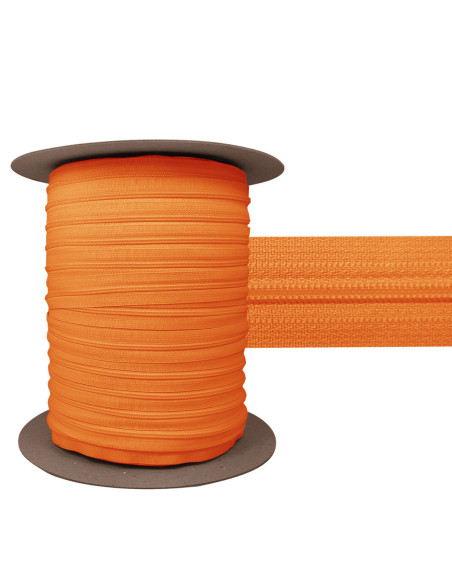 Fecho de nylon 3 mm YKK - Laranja