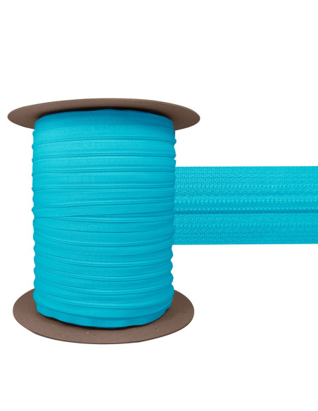 Fecho de nylon 3 mm YKK - Azul lagoa