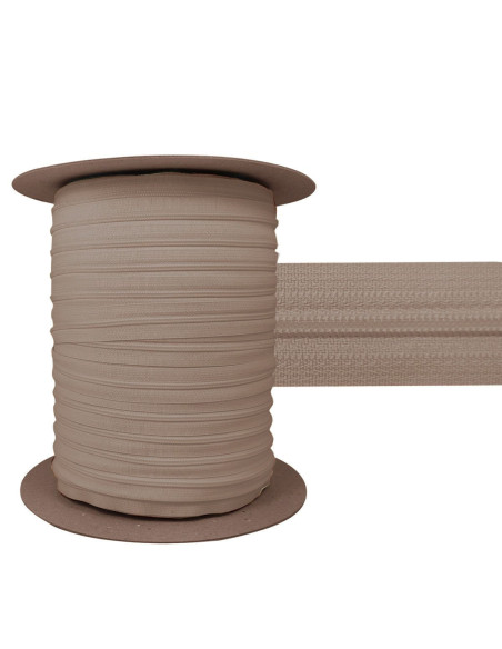 Fecho de nylon 3 mm YKK - Bege