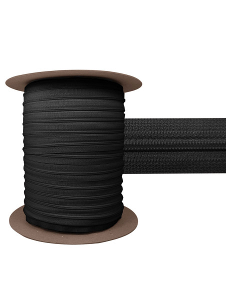 Fecho de nylon 3 mm YKK - Preto