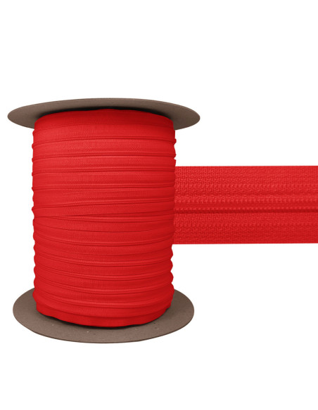 Fecho de nylon 3 mm YKK - Vermelho