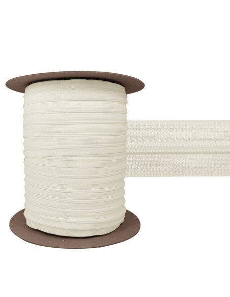 Fecho de nylon 3 mm YKK - Cru