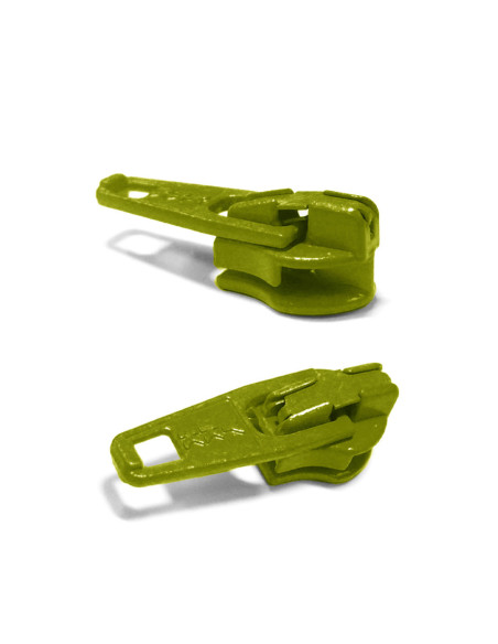 Cursor para fecho de nylon 3 mm YKK - Verde maçã