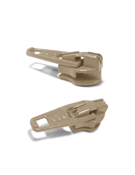 Cursor para fecho de nylon 3 mm YKK - Bege