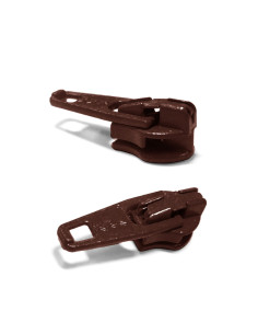 Cursor para fecho de nylon 3 mm YKK - Chocolate