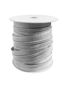 Fecho de nylon 5 mm lurex - Prata