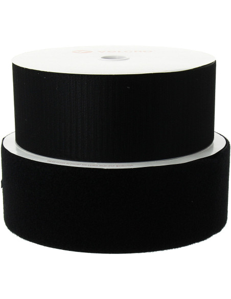 VELCRO® Brand para costurar preto 100 mm de largura rolo de 25 metros