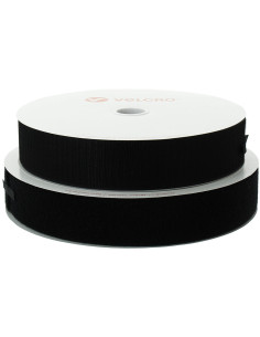 VELCRO® Brand para costurar preto 50 mm de largura rolo de 25 metros