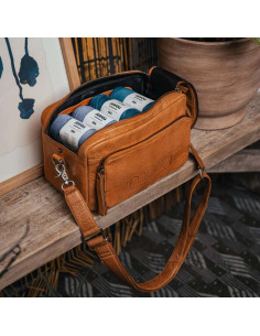 Bolsa a tiracolo para tricô Muud Stavanger - Whisky