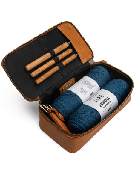 Caixa para tricô e crochê Muud Hope - Whisky