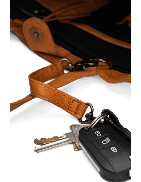 Mini shopper para tricô e crochê Muud Hiba - Whisky